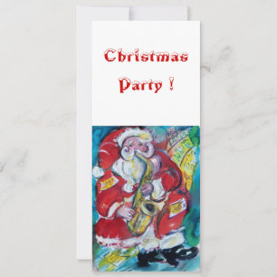 SANTA & SAX, CHRISTMAS-PARTY EINLADUNG