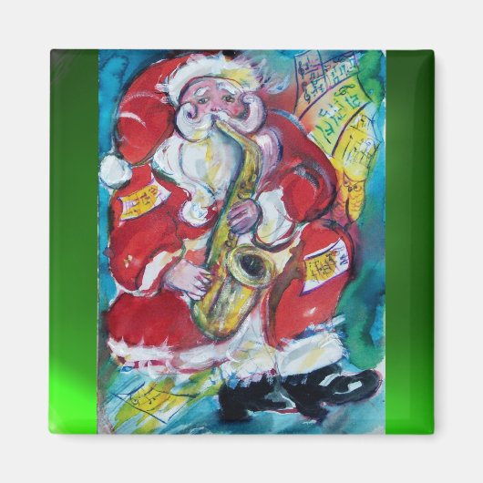SANTA & SAX, CHRISTMAS-PARTY MAGNET (Vorne)