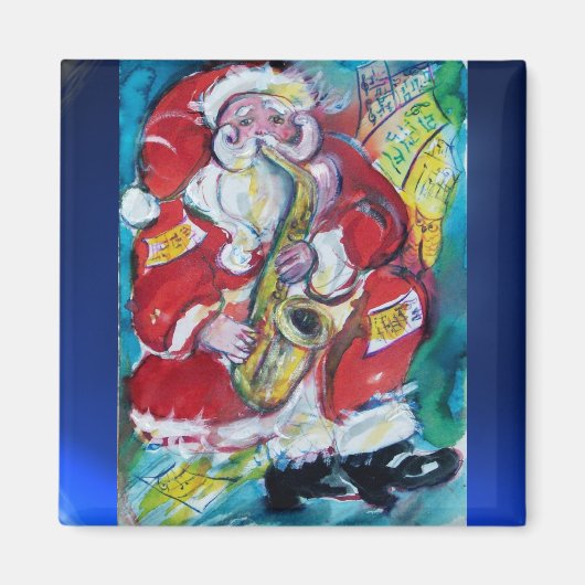 SANTA & SAX, CHRISTMAS-PARTY MAGNET (Vorne)