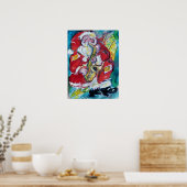 SANTA & SAX, CHRISTMAS-PARTY POSTER (Küche)