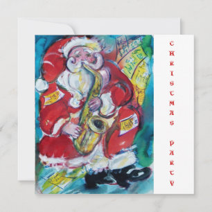 SANTA & SAX, WEIHNACHTSPARTY EINLADUNG