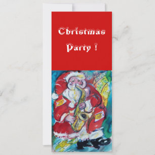 SANTA & SAX, WEIHNACHTSPARTY EINLADUNG
