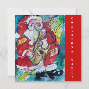 SANTA & SAX, WEIHNACHTSPARTY EINLADUNG