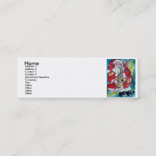 SANTA & SAX, WEIHNACHTSPARTY MINI VISITENKARTE