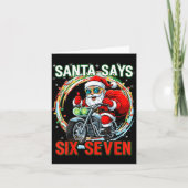 Santa Says 67 Shirt Six Seven Funny 67 Christmas P Karte (Vorderseite)