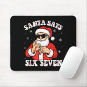 Santa Says 6 7 Six Seven Meme Baseball Number 67 G Mousepad (Mit Mouse)