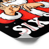 Santa Says 6 7 Six Seven Meme Baseball Number 67 G Poster (Ecke)