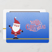 Santa says Merry Christmas - Personalize photo (Vorne/Hinten)