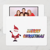Santa says Merry Christmas - Personalize photo (Vorne/Hinten)