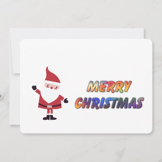 Santa says Merry Christmas - Personalize photo (Vorderseite)
