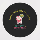 SANTA SAYS: MERRY X-MAS ETIKETTEN (Design 1)