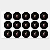 SANTA SAYS: MERRY X-MAS ETIKETTEN (Blatt)