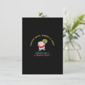 SANTA SAYS: MERRY X-MAS KARTE (Stehend Vorderseite)