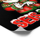 Santa Says Seis Siete 6 7 Meme Christmas Mexican S Poster (Ecke)