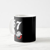 Santa Says Six Seven 6 7 Gen Z Alpha Meme Slang Ch Kaffeetasse (Vorderseite Links)