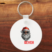Santa Says Six Seven 6 7 Gen Z Alpha Meme Slang Ch Schlüsselanhänger (Vorderseite)