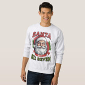 Santa Says Six Seven Christmas Meme Gen Z Alpha Sweatshirt (Vorne ganz)