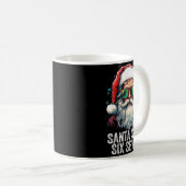 Santa Says Six Seven Funny Christmas 67 Meme Santa Kaffeetasse (VorderseiteRechts)