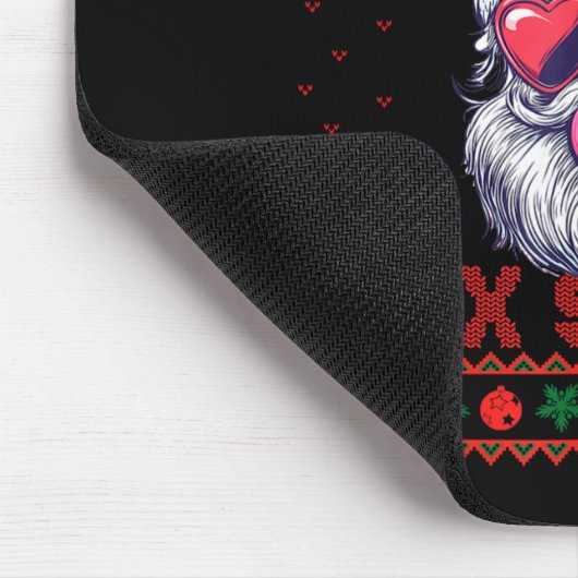 Santa Says Six Seven Ugly Christmas Sweater 67 Mem Mousepad (Ecke)