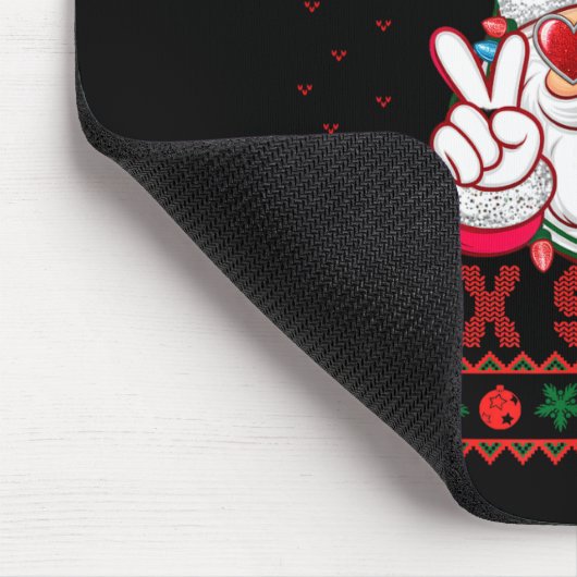 Santa Says Six Seven Ugly Christmas Sweater 67 Mem Mousepad (Ecke)
