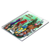 Santa Scene Notizblock (Linke Seite)