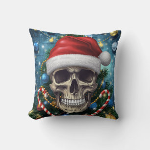 Santa-Schädel Kissen