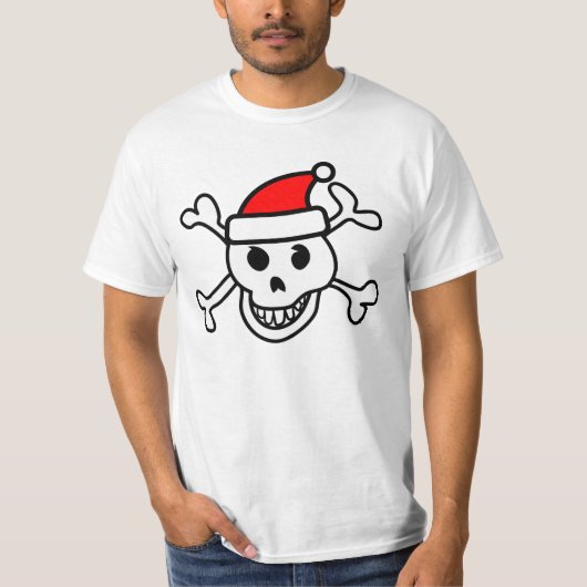 Santa-Schädel T-Shirt (Vorderseite)