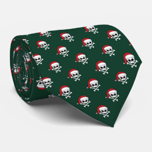 Santa Schädels Grunge Weihnachten Krawatte