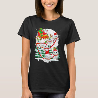 Santa-Schlitten-Rentier Perserkatzen Weihnachten K T-Shirt