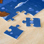 Santa, Schlitten und Rentier Puzzle (Seite)