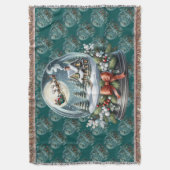 Santa-Schlittenfahrt im Schneekugel-Wunderland Decke (Vorderseite Vertikal)