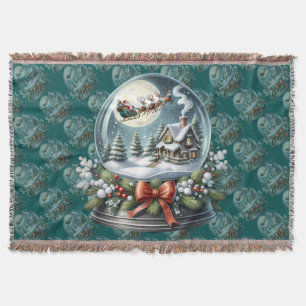Santa-Schlittenfahrt im Schneekugel-Wunderland Decke