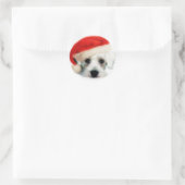 Santa Schnauzer Sticker (Tasche)