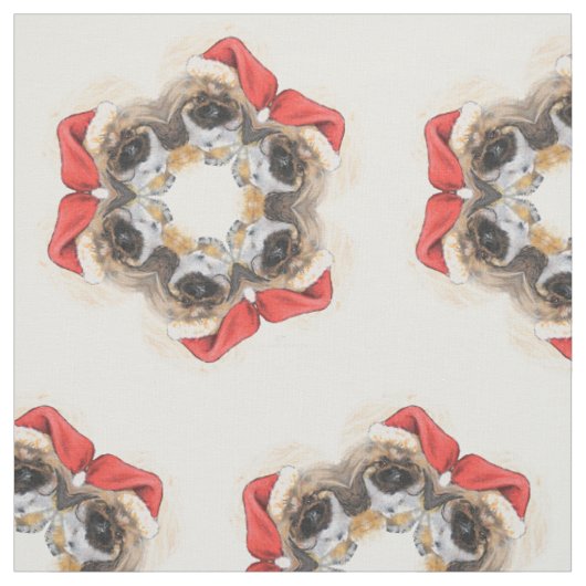 Santa-Schneeflocke Stoff (Muster)