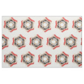 Santa-Schneeflocke Stoff (Fat Quarter (45,7 x 55,9 cm))