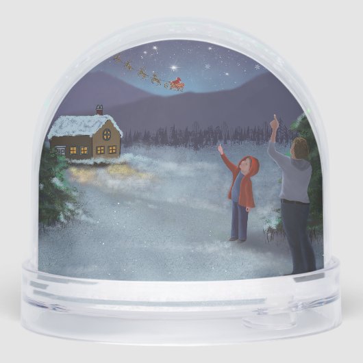 Santa schneekugeln (Rückseite)