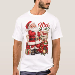Santa-Schurkenliste-Weihnachts-Shirt T-Shirt