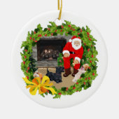 Santa Scottie Dog Ornament (Vorne)