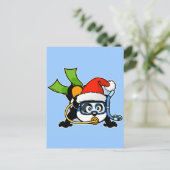 Santa Scuba Panda Feiertagspostkarte (Stehend Vorderseite)