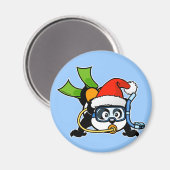 Santa Scuba Panda Magnet (Vorderseite/Rückseite)