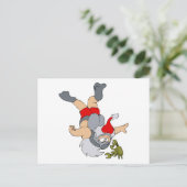 Santa Scuba Tauchen Feiertagspostkarte (Stehend Vorderseite)