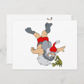 Santa Scuba Tauchen Feiertagspostkarte (Vorne/Hinten)