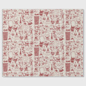 Santa Season Holiday Wrapping Geschenkpapier (Flach)