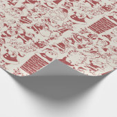 Santa Season Holiday Wrapping Geschenkpapier (Ecke)