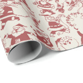 Santa Season Holiday Wrapping Geschenkpapier (Rolleneckpunkt)