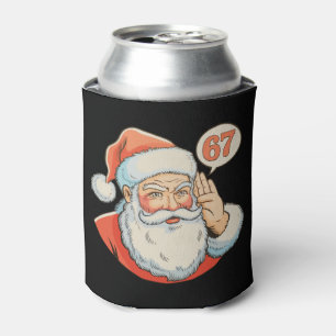 Santa Sechs Sieben 6 7 67 Weihnachten Lustig Xmas Dosenkühler