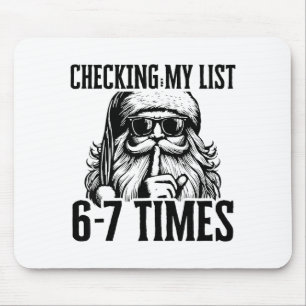 Santa Sechs Sieben 6 7 Meme Lustiges Weihnachten F Mousepad