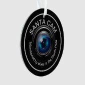Santa Security Cam wird von Elfen überwacht Ornament (Vorderseite)
