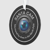 Santa Security Cam wird von Elfen überwacht Ornament (Vorderseite)