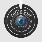 Santa Security Cam wird von Elfen überwacht Ornament (Vorderseite)